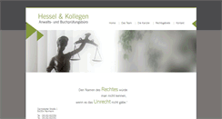 Desktop Screenshot of kanzlei-hessel.de