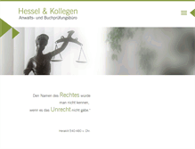 Tablet Screenshot of kanzlei-hessel.de